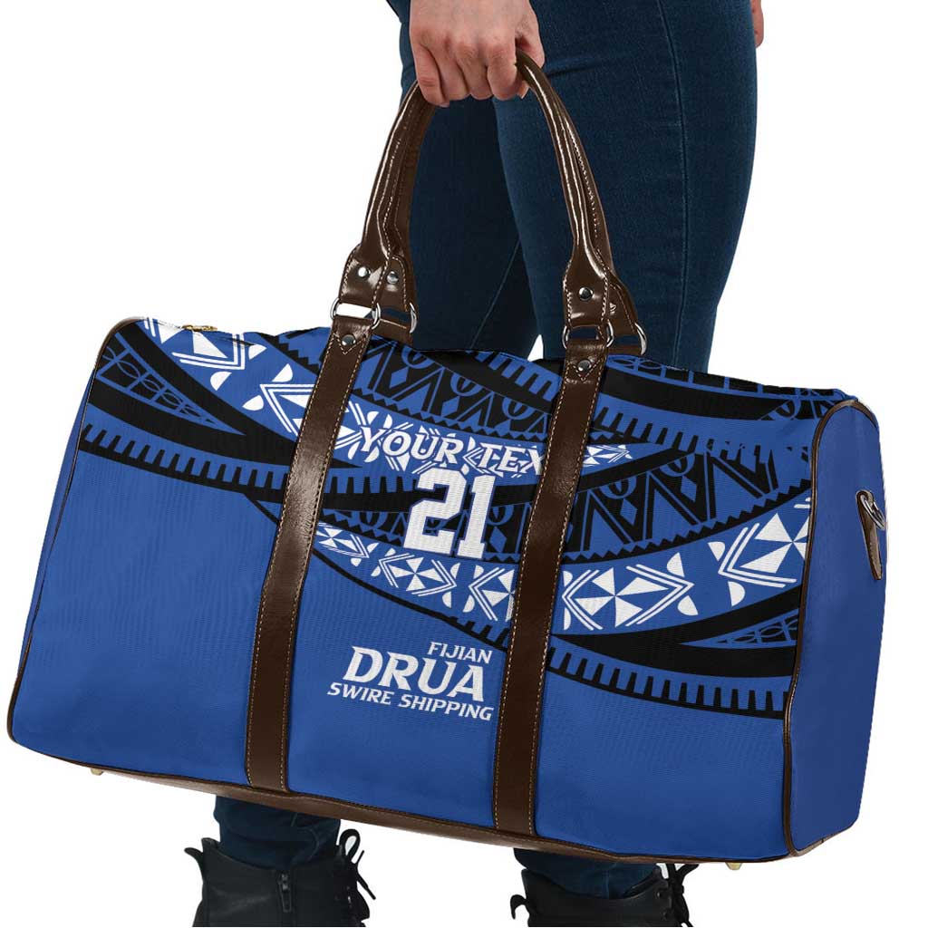 Fiji Rugby Pacific Custom Travel Bag Pasifika Tapa Pattern - Polynesian Pride