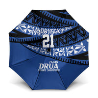 Fiji Rugby Pacific Custom Umbrella Pasifika Tapa Pattern - Polynesian Pride