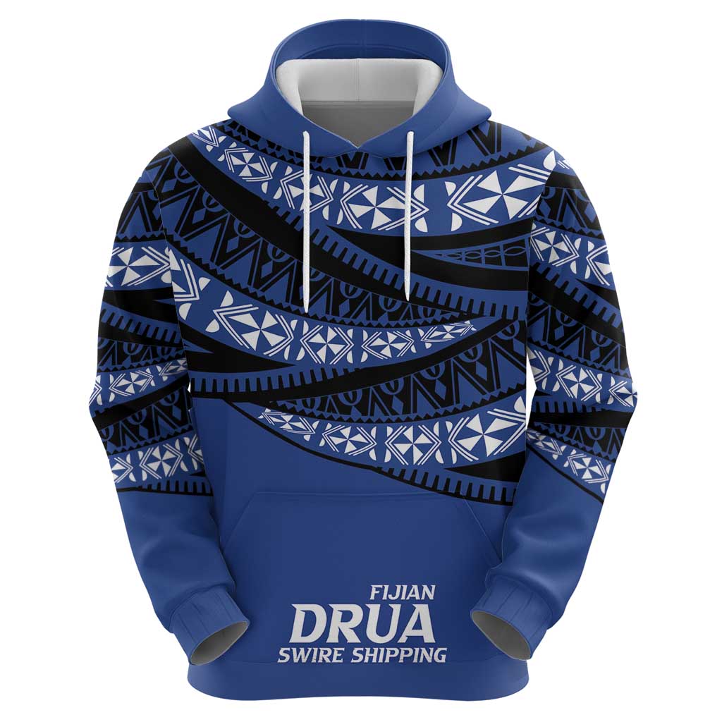 Fiji Rugby Pacific Custom Zip Hoodie Pasifika Tapa Pattern