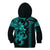 Hawaiian Tribal Kid Hoodie Polynesian Kakau Turtle - Aqua LT9 - Polynesian Pride