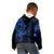 Hawaiian Tribal Kid Hoodie Polynesian Kakau Turtle - Blue LT9 - Polynesian Pride