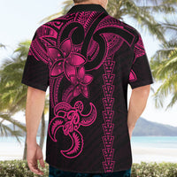 Hawaiian Tribal Hawaiian Shirt Polynesian Kakau Turtle - Pink LT9 - Polynesian Pride