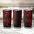 Red Hawaiian Kakau Turtle Tumbler Cup Polynesian Tribal