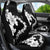 American Samoa Lotu Tamaiti Car Seat Cover White Sunday Plumeria Black Vibe