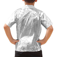 American Samoa Lotu Tamaiti Hawaiian Shirt White Sunday Plumeria White Vibe