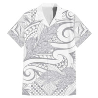 Lotu Tamaiti Samoa Siapo Family Matching Mermaid Dress and Hawaiian Shirt White Sunday With Teuila Torch Ginger