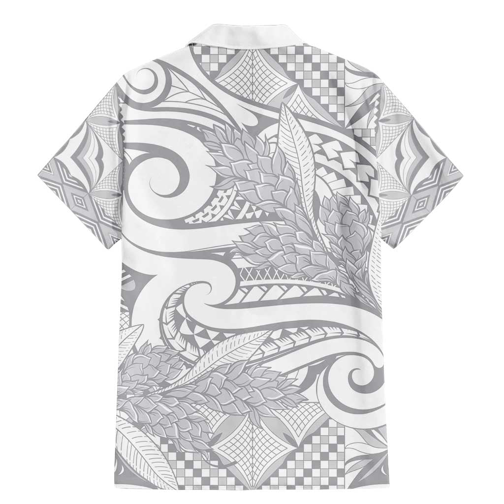 Lotu Tamaiti Samoa Siapo Family Matching Mermaid Dress and Hawaiian Shirt White Sunday With Teuila Torch Ginger