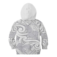 Lotu Tamaiti Samoa Siapo Kid Hoodie White Sunday With Teuila Torch Ginger