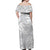 Lotu Tamaiti Samoa Siapo Off Shoulder Maxi Dress White Sunday With Teuila Torch Ginger