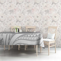 Lotu Tamaiti Samoa Siapo Tablecloth White Sunday With Teuila Torch Ginger