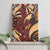 Vintage Samoa Siapo Canvas Wall Art With Teuila Torch Ginger