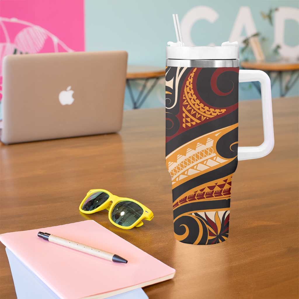 Vintage Samoa Siapo Tumbler With Handle With Teuila Torch Ginger