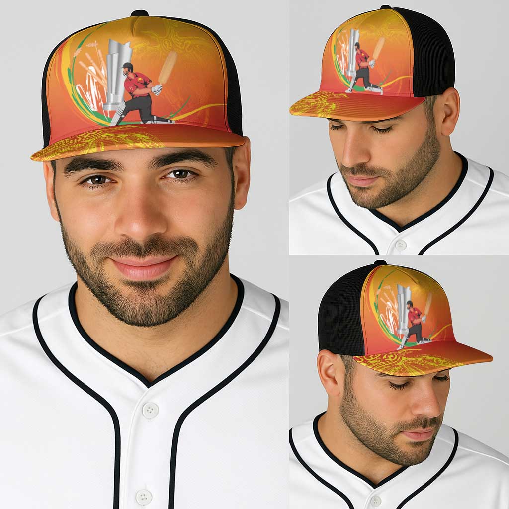 Cricket PNG East Asia-Pacific Baseball Net Cap Papua New Guinea Rise to Power - Polynesian Pride