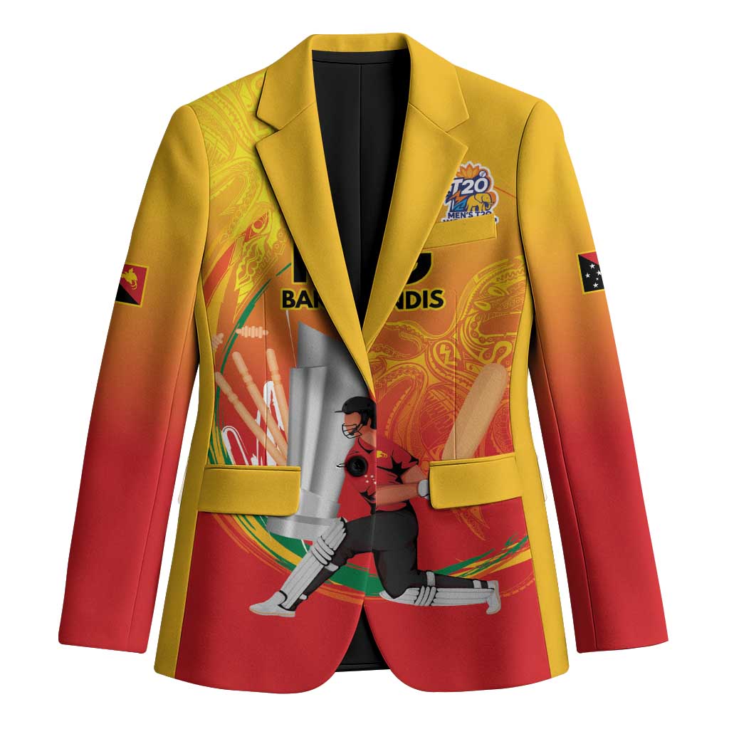 Custom Cricket PNG East Asia-Pacific Blazer Papua New Guinea Rise to Power - Polynesian Pride