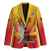 Custom Cricket PNG East Asia-Pacific Blazer Papua New Guinea Rise to Power LT9 Unisex Gold - Polynesian Pride