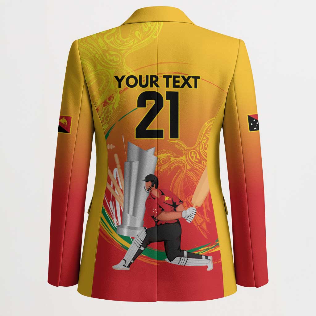 Custom Cricket PNG East Asia-Pacific Blazer Papua New Guinea Rise to Power LT9 - Polynesian Pride