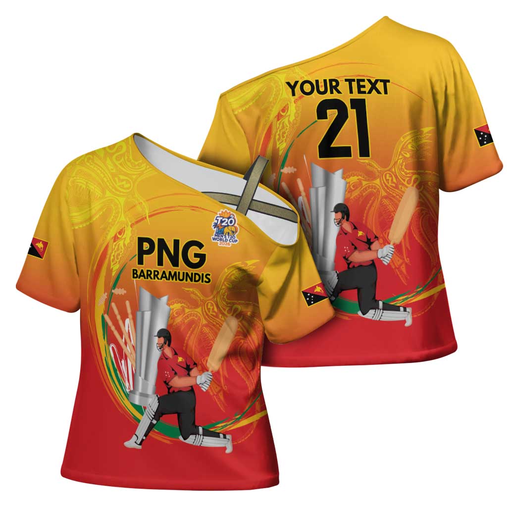 Custom Cricket PNG East Asia-Pacific Cross Shoulder Shirt Papua New Guinea Rise to Power - Polynesian Pride