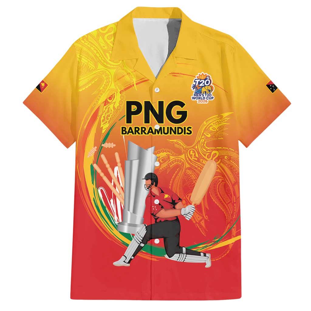 Custom Cricket PNG East Asia-Pacific Hawaiian Shirt Papua New Guinea Rise to Power - Polynesian Pride