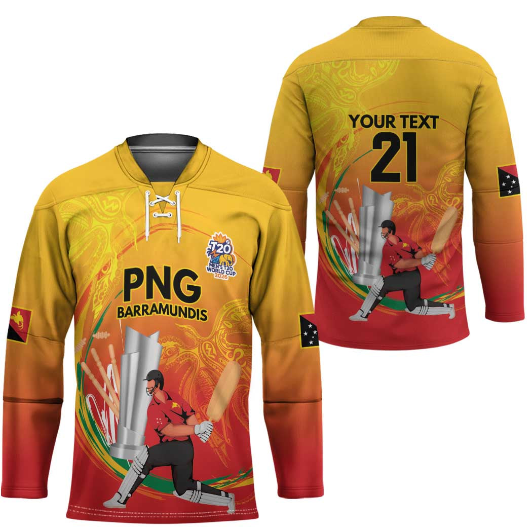 Custom Cricket PNG East Asia-Pacific Hockey Jersey Papua New Guinea Rise to Power - Polynesian Pride
