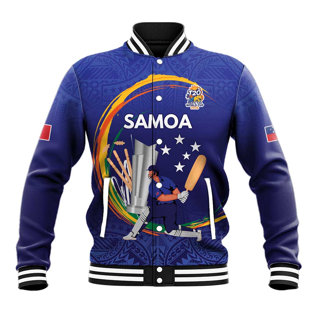 Custom Cricket Samoa East Asia-Pacific Baseball Jacket Samoa Storming the Limits - Polynesian Pride