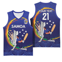 Custom Cricket Samoa East Asia-Pacific Basketball Jersey Samoa Storming the Limits - Polynesian Pride