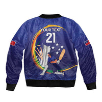 Custom Cricket Samoa East Asia-Pacific Bomber Jacket Samoa Storming the Limits LT9 - Polynesian Pride