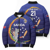 Custom Cricket Samoa East Asia-Pacific Bomber Puffer Jacket Samoa Storming the Limits - Polynesian Pride