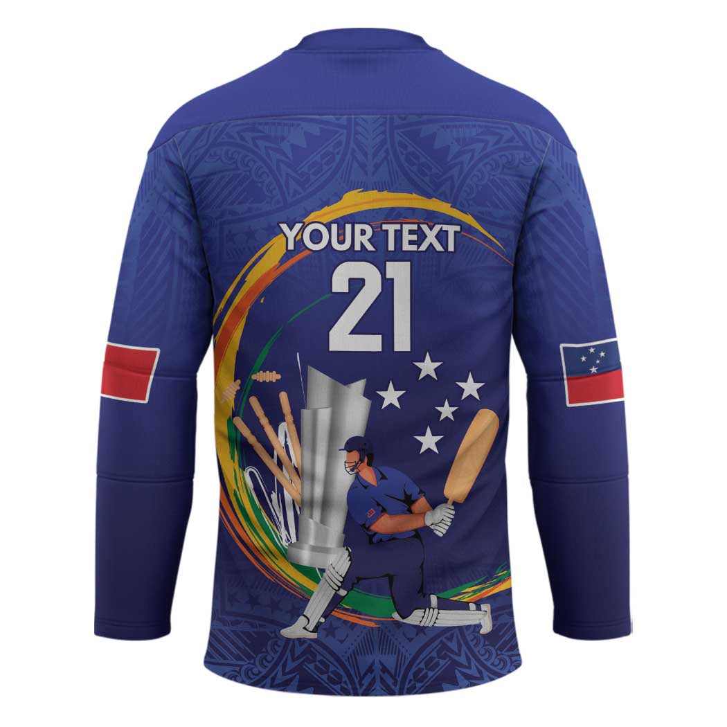 Custom Cricket Samoa East Asia-Pacific Hockey Jersey Samoa Storming the Limits LT9 - Polynesian Pride