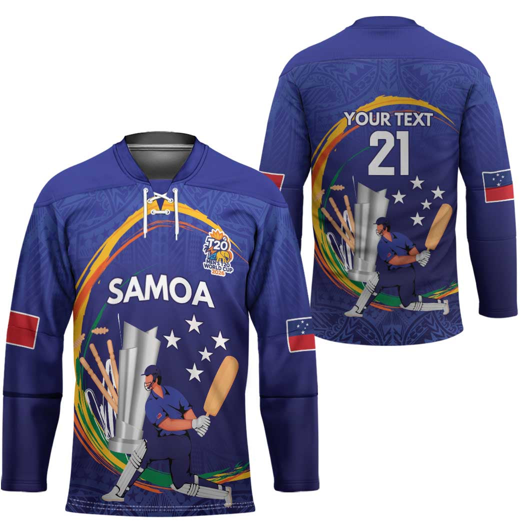 Custom Cricket Samoa East Asia-Pacific Hockey Jersey Samoa Storming the Limits LT9 - Polynesian Pride