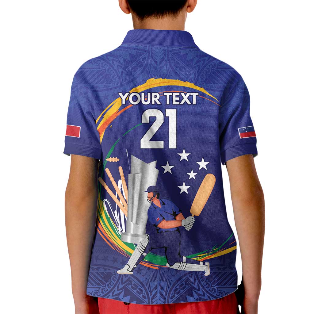 Custom Cricket Samoa East Asia-Pacific Kid Polo Shirt Samoa Storming the Limits LT9 - Polynesian Pride