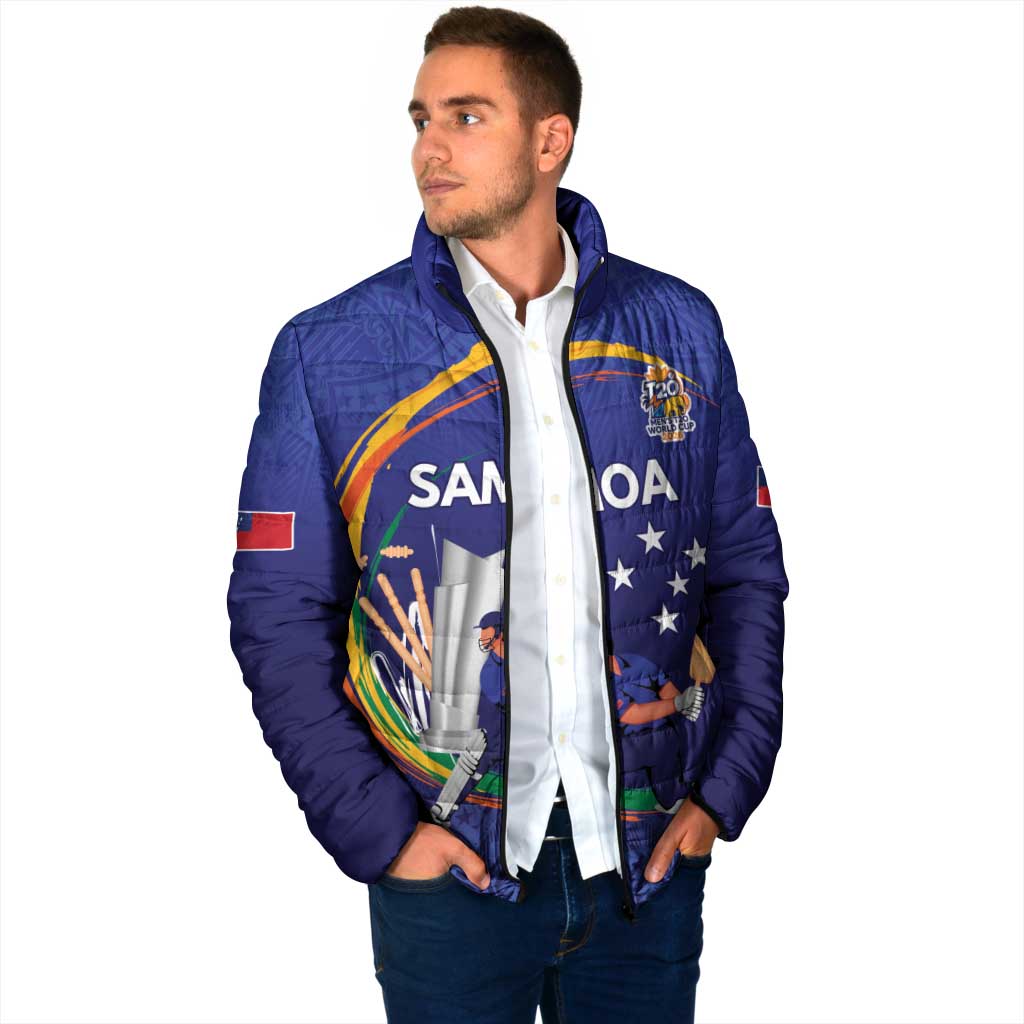 Custom Cricket Samoa East Asia-Pacific Padded Jacket Samoa Storming the Limits - Polynesian Pride