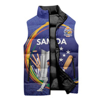 Custom Cricket Samoa East Asia-Pacific Sleeveless Puffer Jacket Samoa Storming the Limits - Polynesian Pride