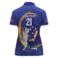 Custom Cricket Samoa East Asia-Pacific Women Polo Shirt Samoa Storming the Limits LT9 - Polynesian Pride