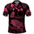 Personalised Polynesian Turtle Ribbon Polo Shirt Think Pink Breast Cancer With Pacific Hibiscus LT9 Pink - Polynesian Pride