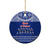 Toa Samoa Christmas Ceramic Ornament Samoa Siva Tau Manuia Le Kerisimasi Blue Vibe LT9 - Polynesian Pride