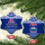 Toa Samoa Christmas Ceramic Ornament Samoa Siva Tau Manuia Le Kerisimasi Blue Vibe LT9 Snow Flake Blue - Polynesian Pride