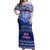 Toa Samoa Christmas Off Shoulder Maxi Dress Samoa Siva Tau Manuia Le Kerisimasi Blue Vibe LT9 Women Blue - Polynesian Pride