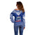 Toa Samoa Christmas Off Shoulder Sweater Samoa Siva Tau Manuia Le Kerisimasi Blue Vibe LT9 - Polynesian Pride