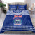 Personalised Toa Samoa Christmas Bedding Set Samoa Siva Tau Manuia Le Kerisimasi Blue Vibe LT9 - Polynesian Pride