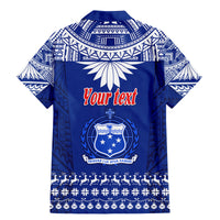 Personalised Toa Samoa Christmas Family Matching Mermaid Dress and Hawaiian Shirt Samoa Siva Tau Manuia Le Kerisimasi Blue Vibe LT9 - Polynesian Pride