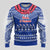 Personalised Toa Samoa Christmas Ugly Christmas Sweater Samoa Siva Tau Manuia Le Kerisimasi Blue Vibe LT9 - Polynesian Pride