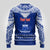 Personalised Toa Samoa Christmas Ugly Christmas Sweater Samoa Siva Tau Manuia Le Kerisimasi Blue Vibe LT9 - Polynesian Pride