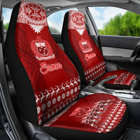 Toa Samoa Christmas Car Seat Cover Samoa Siva Tau Manuia Le Kerisimasi Red Vibe LT9 - Polynesian Pride