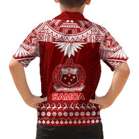 Toa Samoa Christmas Hawaiian Shirt Samoa Siva Tau Manuia Le Kerisimasi Red Vibe LT9 - Polynesian Pride