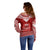 Toa Samoa Christmas Off Shoulder Sweater Samoa Siva Tau Manuia Le Kerisimasi Red Vibe LT9 - Polynesian Pride