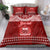 Personalised Toa Samoa Christmas Bedding Set Samoa Siva Tau Manuia Le Kerisimasi Red Vibe LT9 - Polynesian Pride