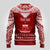 Personalised Toa Samoa Christmas Ugly Christmas Sweater Samoa Siva Tau Manuia Le Kerisimasi Red Vibe LT9 - Polynesian Pride