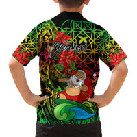 Personalised Vanuatu Joyeux Noel Family Matching Tank Maxi Dress and Hawaiian Shirt Christmas Santas God Yumi LT9 - Polynesian Pride