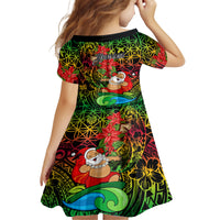 Personalised Vanuatu Joyeux Noel Family Matching Tank Maxi Dress and Hawaiian Shirt Christmas Santas God Yumi LT9 - Polynesian Pride