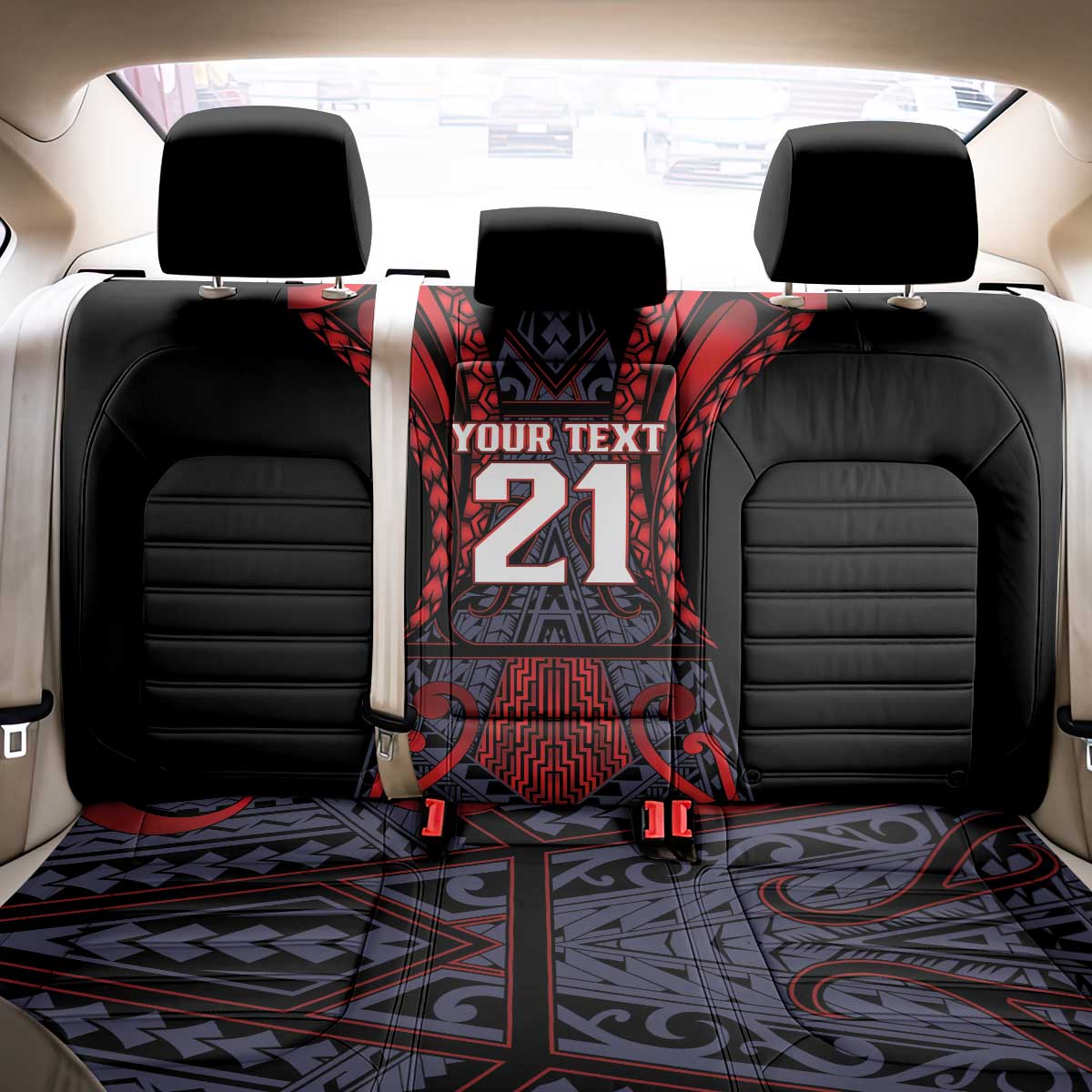 Custom New Zealand Back Car Seat Cover Maori Kiwiana Pattern Tukutuku Motif LT9 - Polynesian Pride